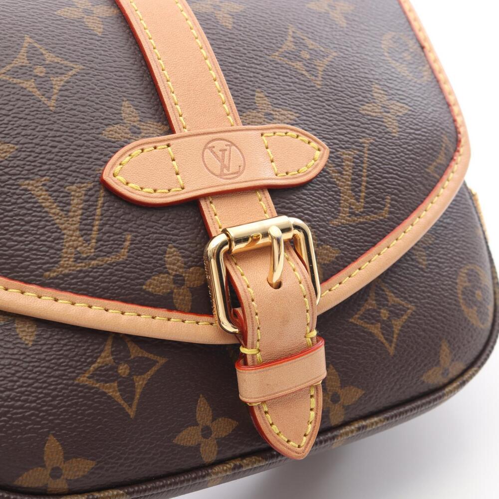 Louis Vuitton Saumur Handbag Canvas Monogram Brown - Picture 7 of 8